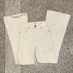 Cotton On Women's Off-White Flare Jeans